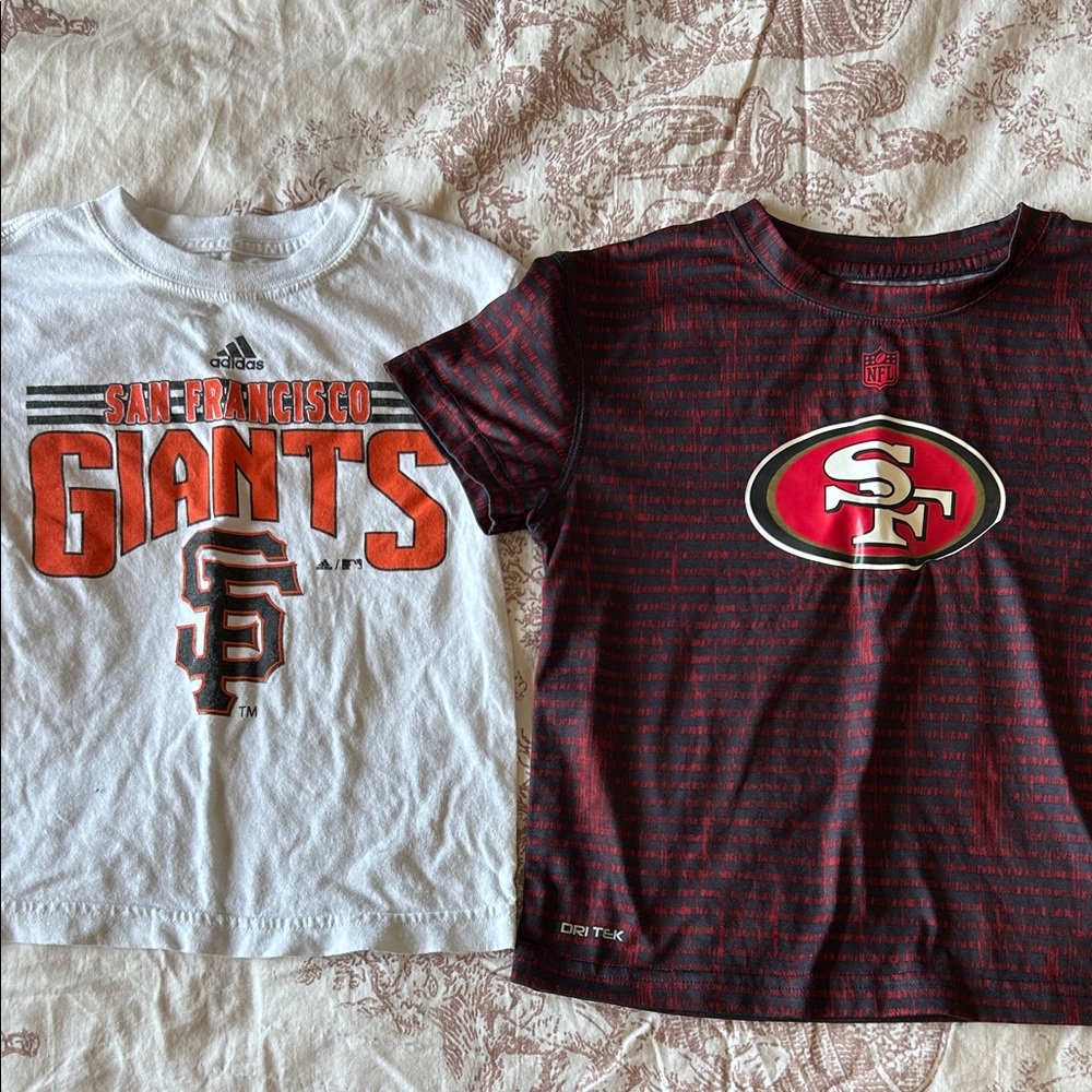 San Francisco Giants and 49ers Kids T-Shirts